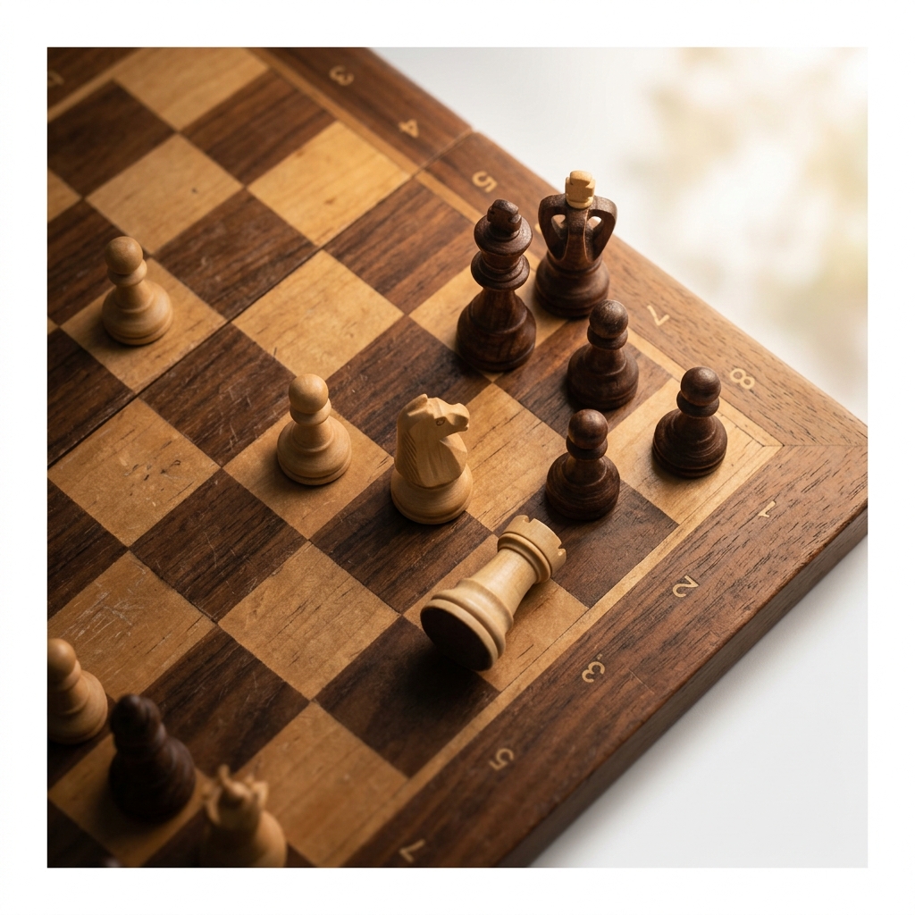 A complex chess tactical puzzle position